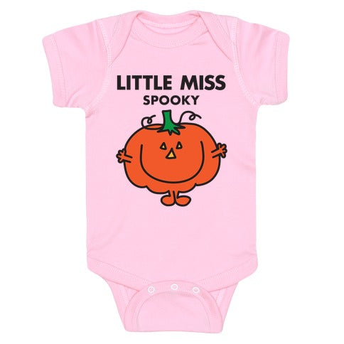 Little Miss Spooky Halloween Pumpkin Baby One Piece